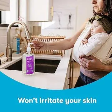 ECOS Hypoallergenic Hand Soap - All Natural pH-Balanced Handwash Soap with Vitamin E - Safe for Sensitive Skin - Lavender - 17 Oz Bottle (6 pack)