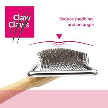 Claw Claws Pet Slicker Brush for Medium Dogs - Best Grooming Tool