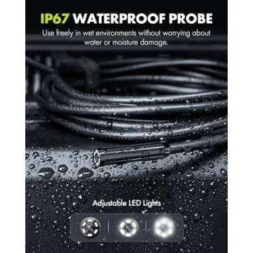 Anykit Borescope Inspection Camera - 4.3” HD Waterproof Snake Camera