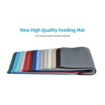 AUDWUD Silicone Waterproof Pet Feeding Mats for Easy Cleanup