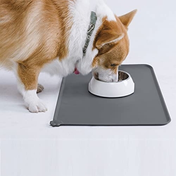 AUDWUD Silicone Waterproof Pet Feeding Mats for Easy Cleanup