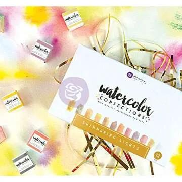 Prima Marketing ART PHILOSOPHY Watercolor Confections Shimmering Lights Palette for Artists