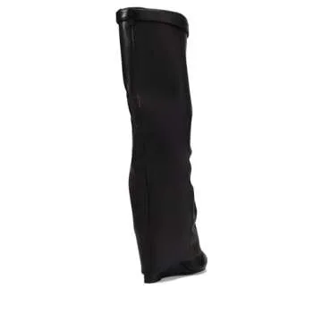 Steve Madden Women's Corenne Knee High Boot, Black Leather, 9