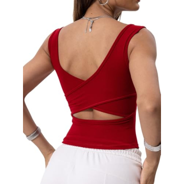 Comfortable Danysu Cotton Rib Tank Top for Active Women