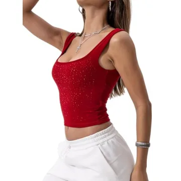 Comfortable Danysu Cotton Rib Tank Top for Active Women