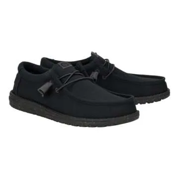 HEYDUDE Wally Canvas Men's Slip-On Shoes for Comfort