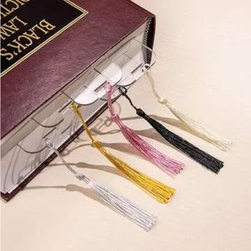 Personalized Birth Flower Acrylic Bookmark with Tassels