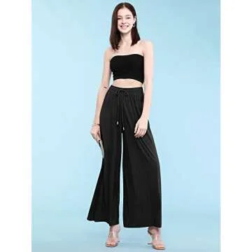 Stylish Made By Johnny Pleated Wide Leg Pants for Women
