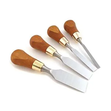 Narex Czech Steel Woodworking Chisel Set - 4 Piece Premium Quality