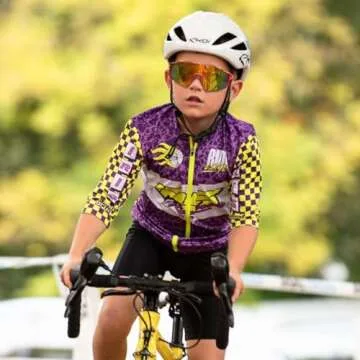 SEKKAF Youth Baseball Sunglasses for Boys Girls Age 6-12 Softball Cycling Sports Sunglasses for Kids...