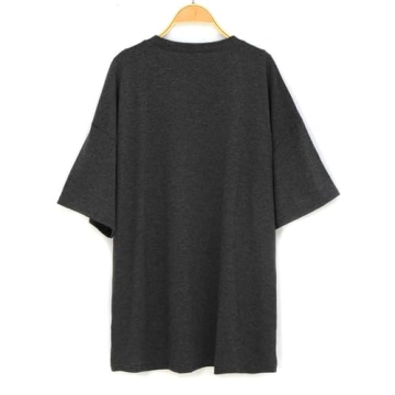 Remidoo Women's Oversized Sun and Moon Print Tee