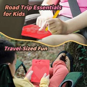 MAGBLOCK Magnetic Drawing Board Kids Writing Pad with Magnet Pen, Portable Educational Toys for Toddlers Kids Boys and Girls,Gifts Ideal for Travel and Road Trips (8.58in x6.89in)