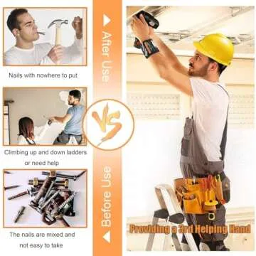 Magnetic Wristband Mens Gifts for Birthday Father's day Christmas, Unique Tool for Holding Screws Gadgets Gift for Dad, Husband, Boyfriend, Handyman mechanics (Black)