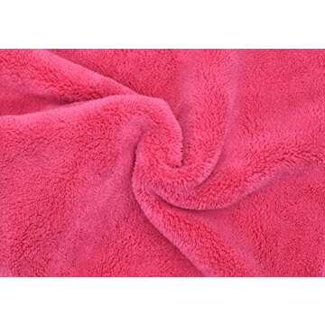 BloomSesame Makeup Remover Cloths for Face, Eye, Lips - Reusable Makeup Remover Pads Soft Microfiber Facial Cleansing Cloths 5 x 5 inch 12 Pack (Dark Pink)