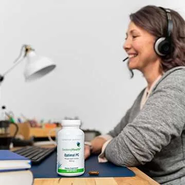 Seeking Health Optimal PC - Support Brain & Liver Health with Choline - Energy Support Supplement with Sunflower Lecithin - 800 mcg, 100 Softgels