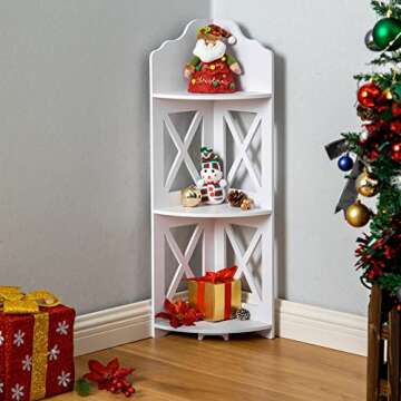 TuoxinEM Corner Shelf - Stylish Storage for Small Spaces