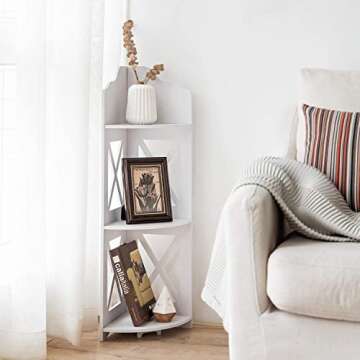 TuoxinEM Corner Shelf - Stylish Storage for Small Spaces