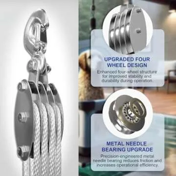 Effortless Heavy Lifting with SALIFTFE Pulley System