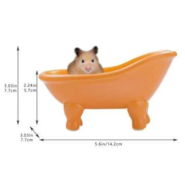 Colorful 5.6" Ceramic Mini Bathtub Soap Dish - Cute Decor