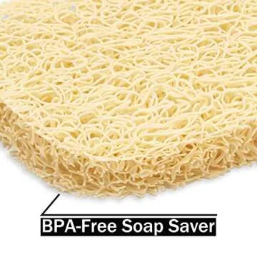 GUUKAR Stainless Steel Soap Dish with Beige Soap Saver