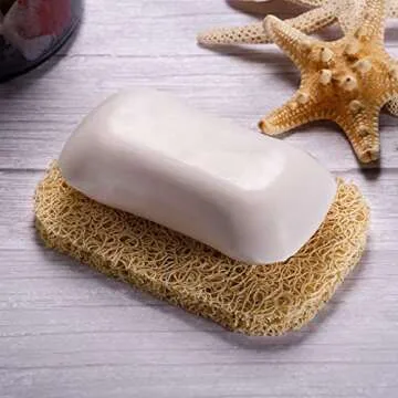 GUUKAR Stainless Steel Soap Dish with Beige Soap Saver
