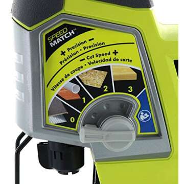 Ryobi JS481LG 4.8 Amp Corded Variable Speed T-Shank Orbital Jig Saw w/ Onboard LED Lighting System