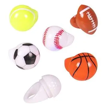 Narwhal Novelties Light Up Toy Rings for Kids - 12-Pack