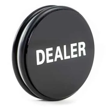Brybelly Double-Sided Dealer Button – Large 3" Casino-Grade Poker Weight