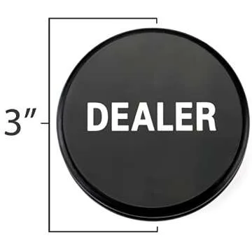 Brybelly Double-Sided Dealer Button for Poker Nights and Games