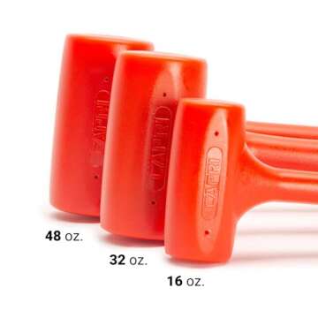 Capri Tools 10096-3C Premium Dead Blow Hammer Set (Pack of 3)