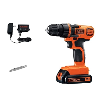 BLACK+DECKER 20V MAX Cordless Drill Lightweight Powerful LED