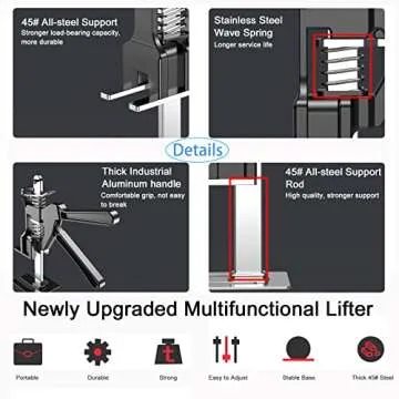 Labor Saving Arm Jack for Easy Furniture Installation
