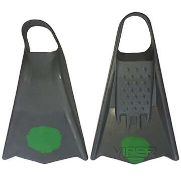Mike Stewart Viper Swimfins - Perfect for Bodyboarding, Size L
