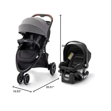 Graco Outpace LX All-Terrain Stroller with Car Seat Combo