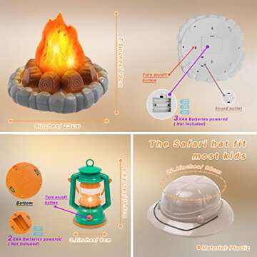 MITCIEN Camping Toys Set for Kids - Adventure Awaits