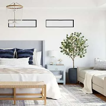 Warmplants Artificial Eucalyptus Tree, 5ft Tall Fake Eucalyptus Plant with Basket, Green Silver Dollars Silk Leaves Faux Tree for Home Office Livingroom Floor Decor Indoor