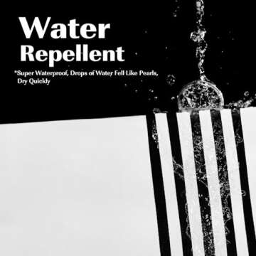 Stylish Black and White Shower Curtain with Tassels