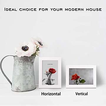 Egofine Solid Wood Picture Frames Set of 4 for All Spaces