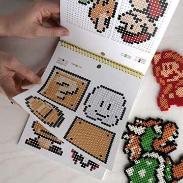 Super Mario Perler Bead Pattern Pad for Creative Fun