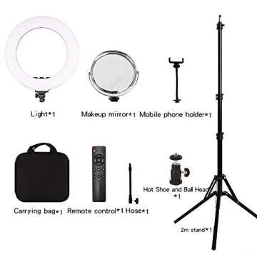 LGJFOTSUNCY 18'' Dimmable Bi-color Photography Light