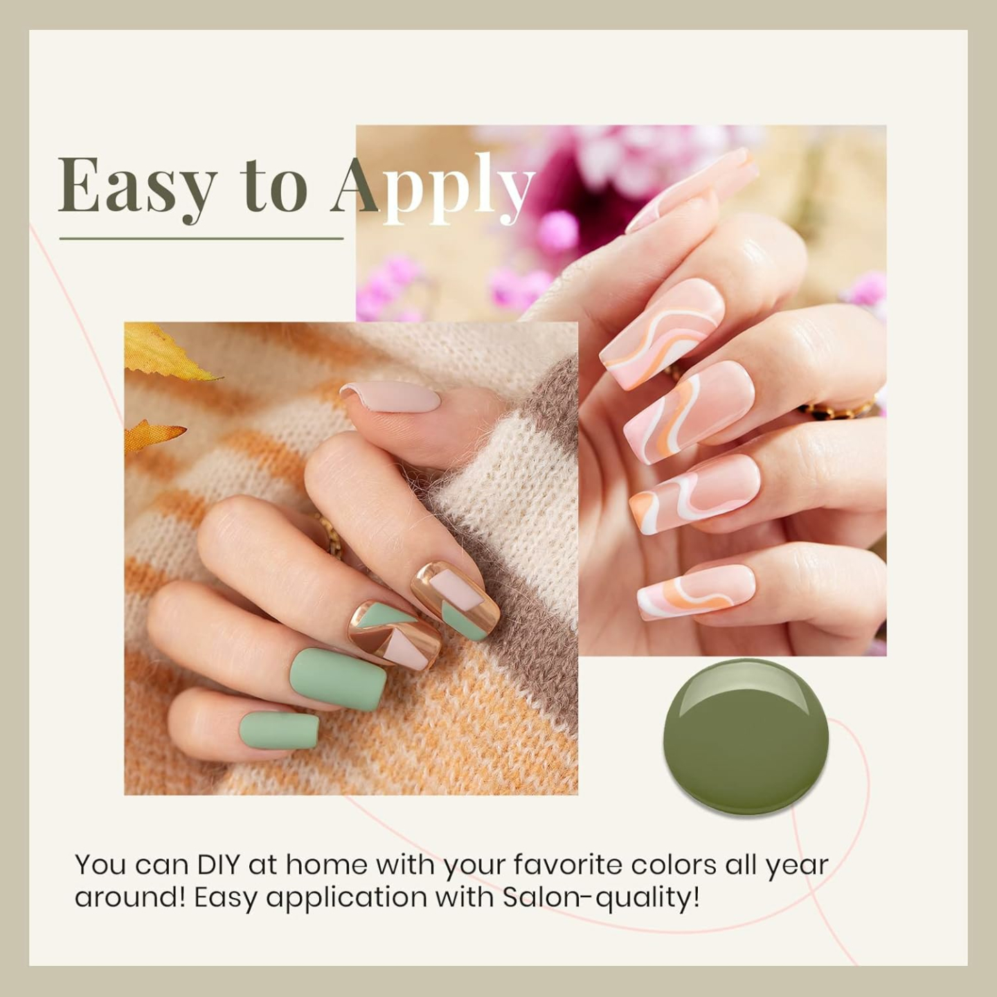 Southern Belle Glitter Gel Polish Set - 6 Pcs