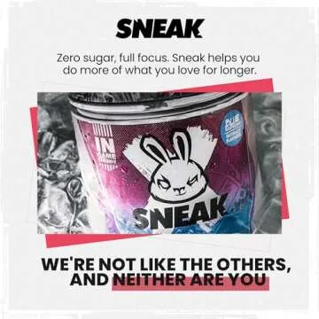 SNEAK Energy Drink Powder | Mixed Flavors | No Sugar. No Nasties. Just Natural Caffeine, Focus-Boosting Nootropics | 40 Servings