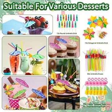 UJOYANT 323 Luau Party Kit - Decorations for 25 Guests