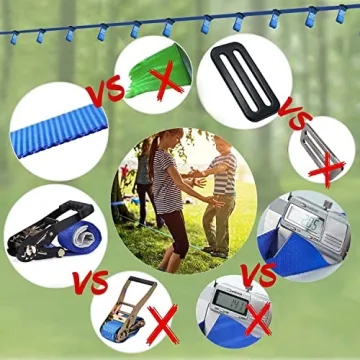 TUAHOO Ninja Obstacle Course for Kids Backyard Adventure