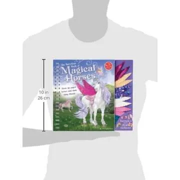 Klutz The Marvelous Book of Magical Horses: Dress Up Paper Horses & Their Fairy Friends Book , 10.25" Length x 0.75" Width x 9.5" Height