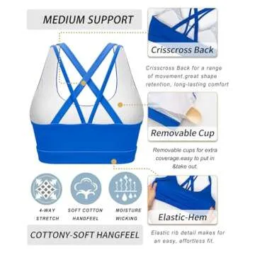 Strappy Sports Bra for Women with Sexy Design