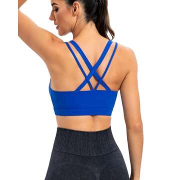 Strappy Sports Bra for Women with Sexy Design