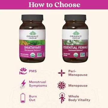 ORGANIC INDIA Shatavari Capsules - Herbal Supplement, Supports Hormonal Balance, Immune System Support, Vegan, Gluten-Free, USDA Organic, Supports Reproductive Health - 90 Capsules