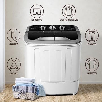 Compact Twin Tub Washer Dryer Combo for Small Spaces
