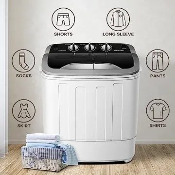 Compact Twin Tub Washer Dryer Combo for Small Spaces
